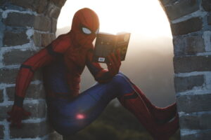 Superman leest een boek